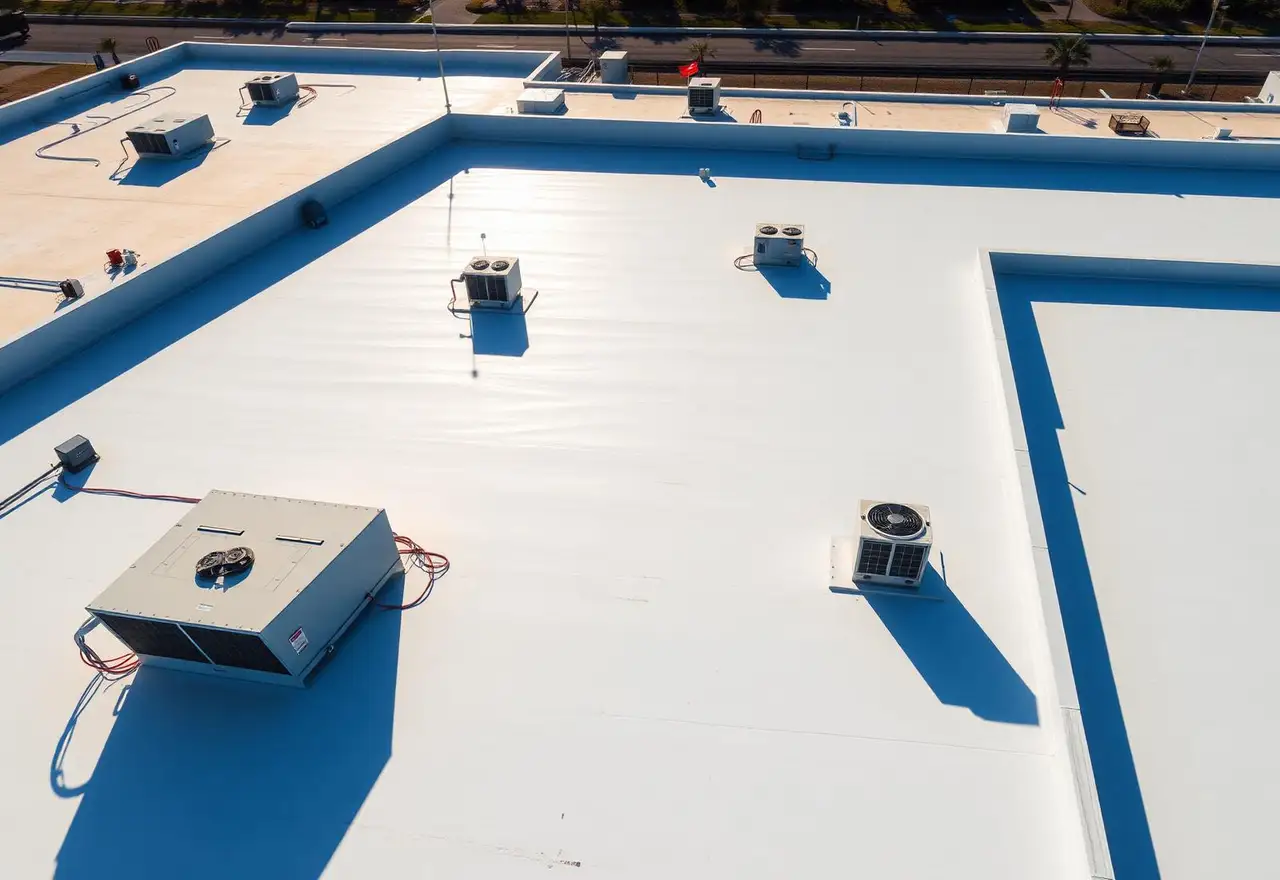Featured commercial reroof project