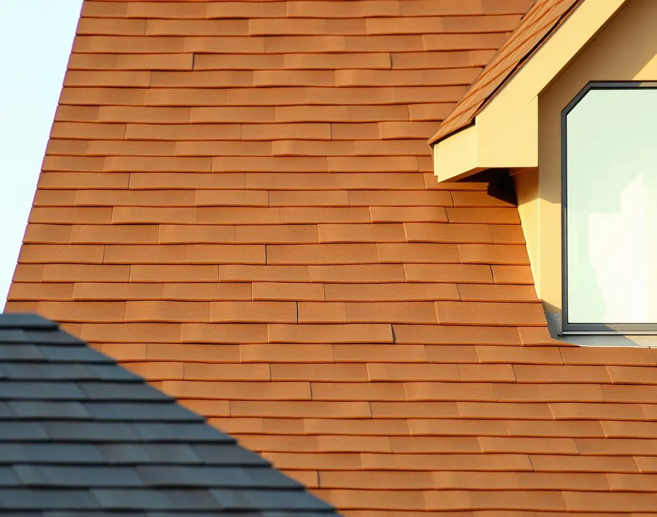 Storm-damaged shingle roof on a Florida home